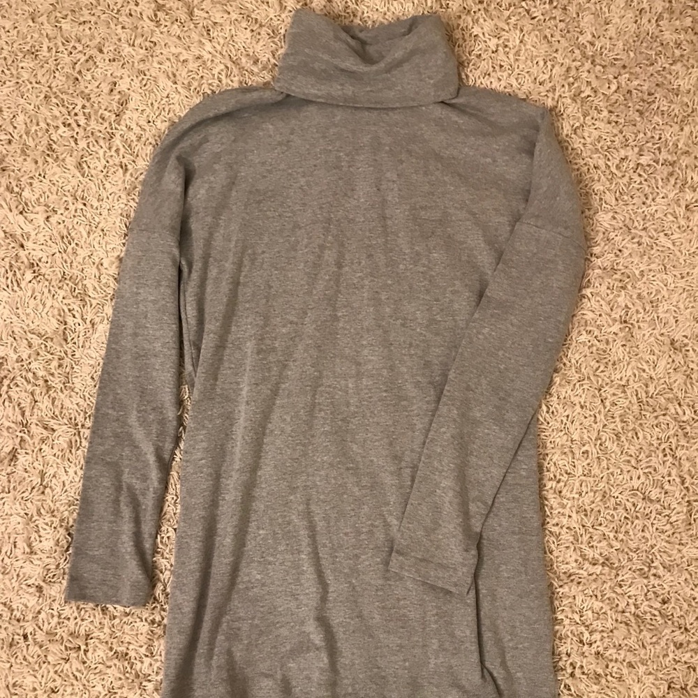 Grey sweater dress